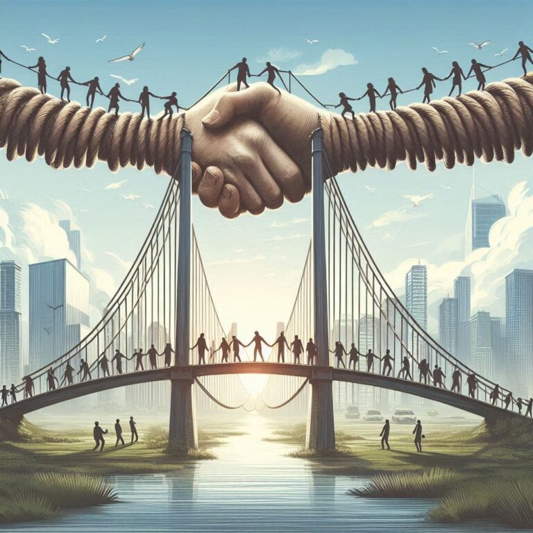 ponte de pessoas